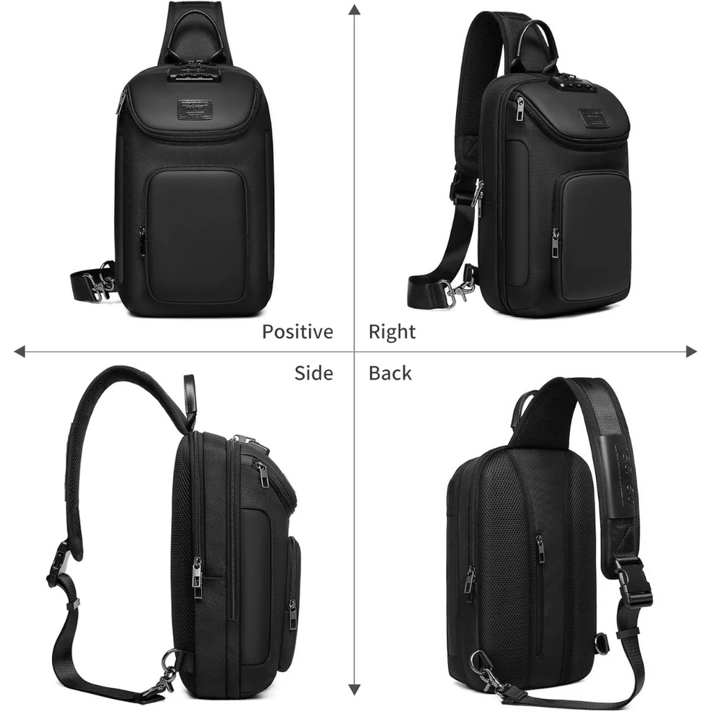 Sling Backpack Sling Bag Crossbody Backpack Shoulder Casual Daypack Rucksack for Men (Gray)